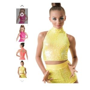 Iridescent Mock Neck Top by Weissman